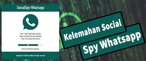 Kekurangan Social Spy WhatsApp